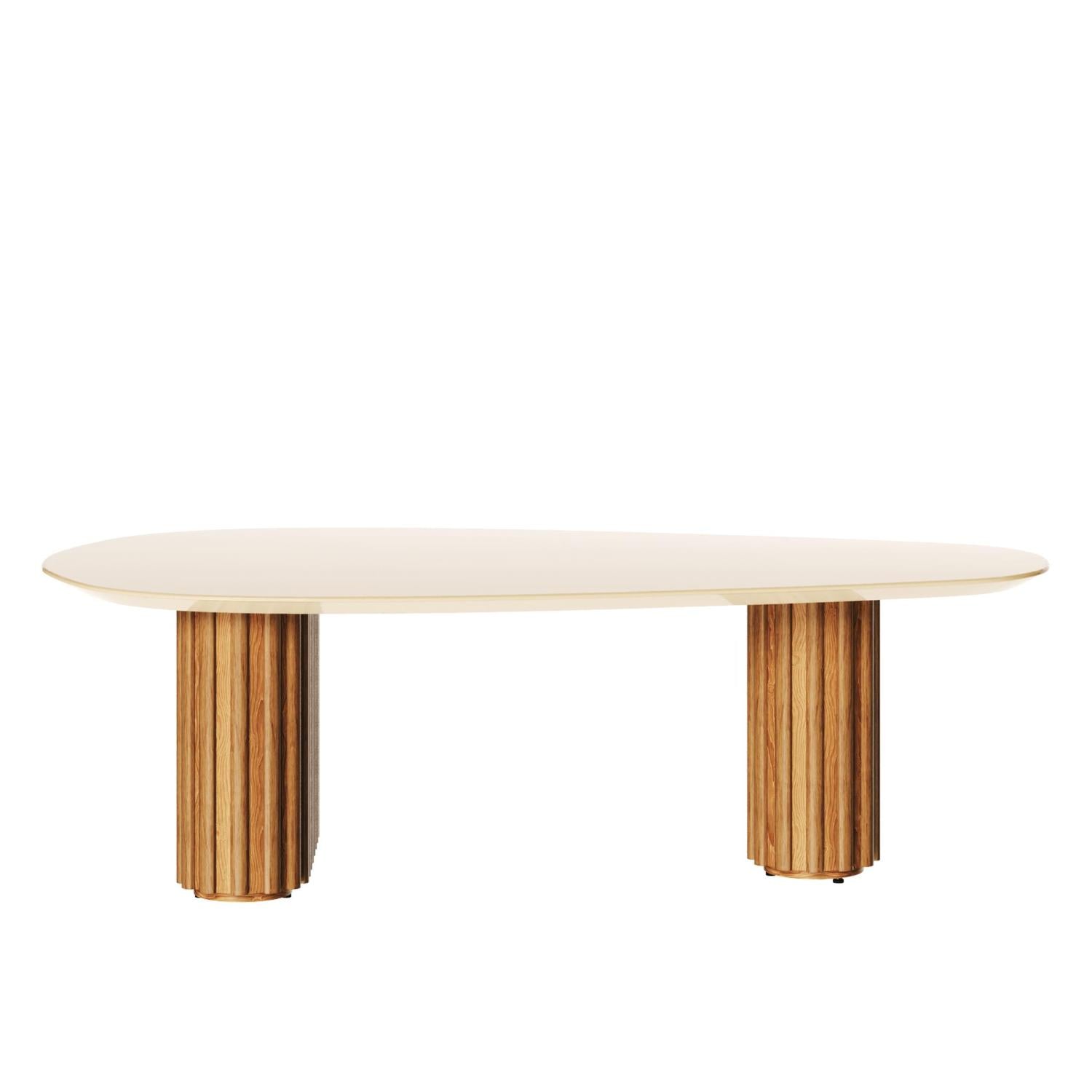 Mesa Centro Vera Natural, Off White 120X37X56