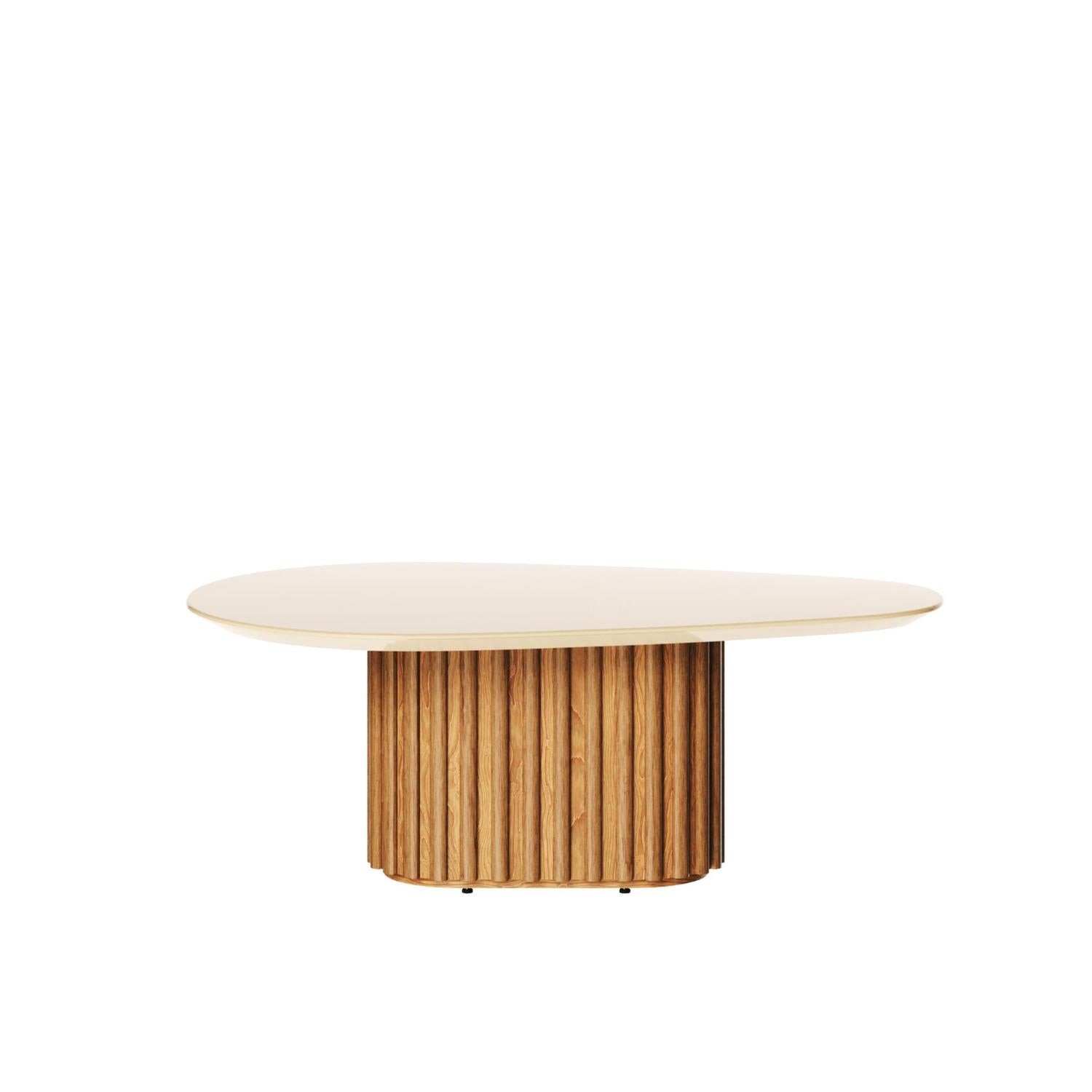 Mesa Centro  Vera Natural, Off White 90X33X56