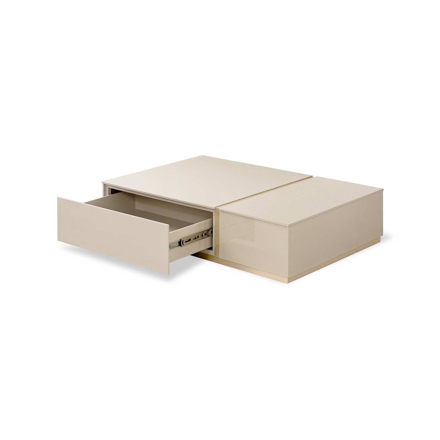 Mesa De Centro Lizzi Greige, Champaña Premium