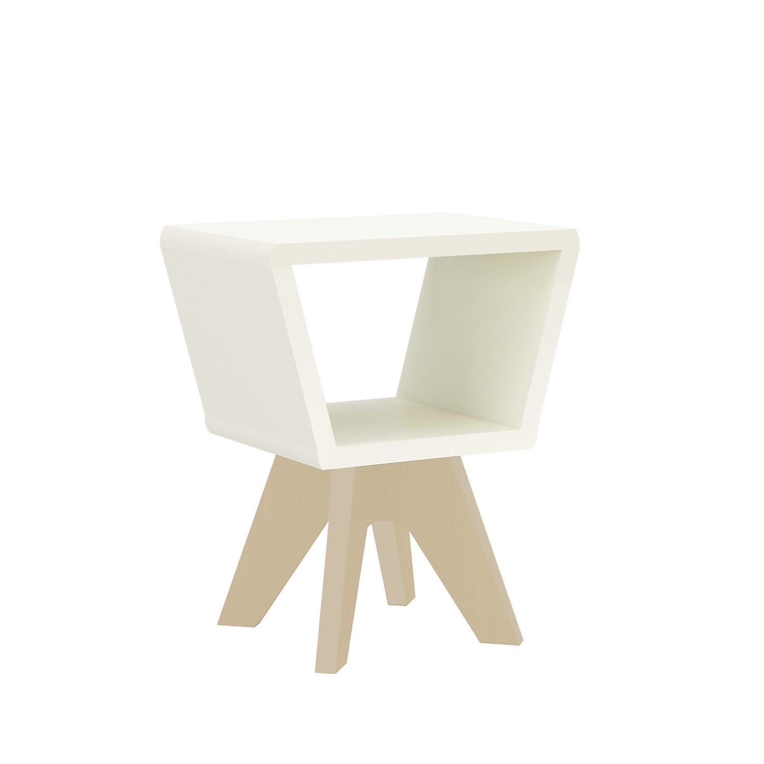 Mesa Auxiliar Ari 57X43X30 Off White, Champaña