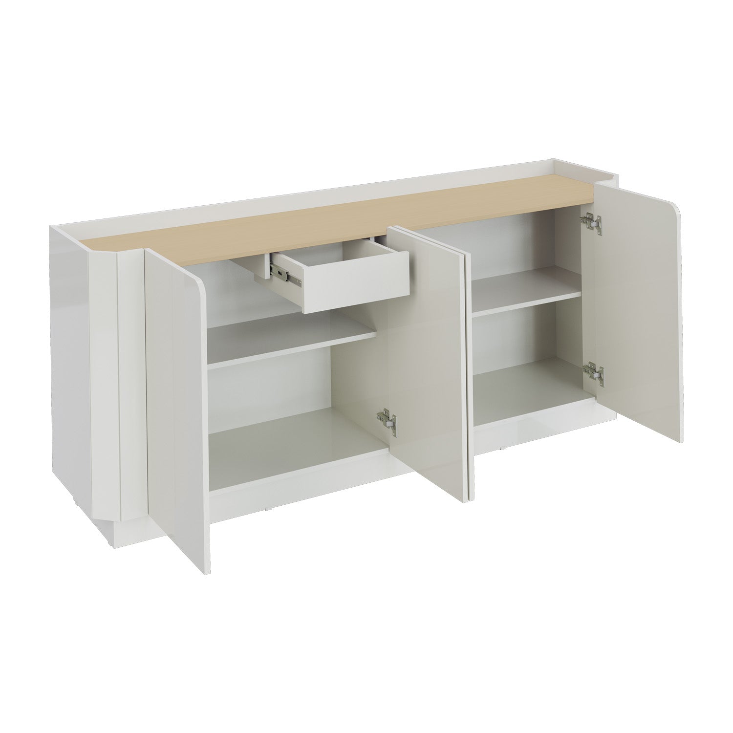 Bifé Adria Off White, Champaña 180X78X40