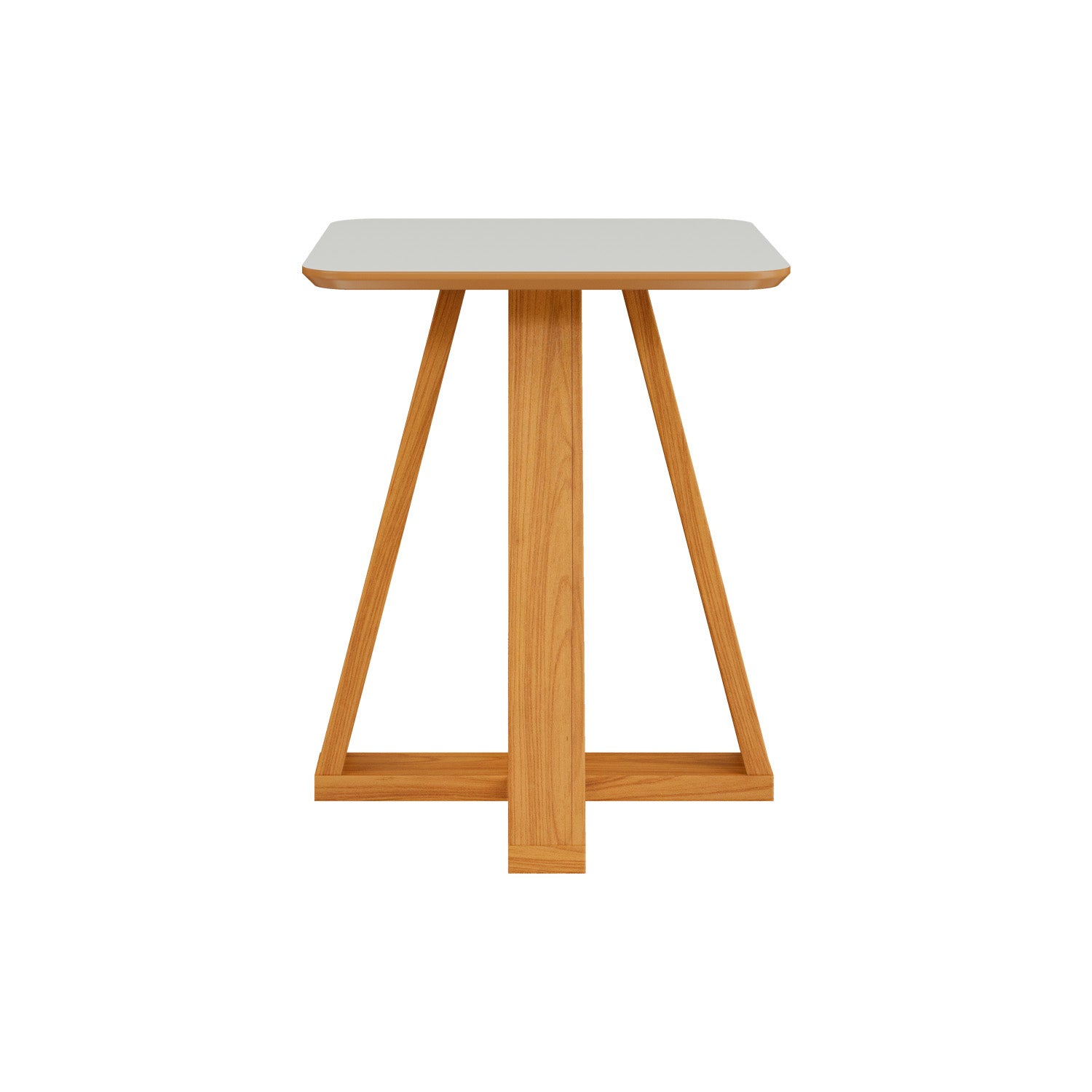 Mesa Auxiliar Andy 55X45 White, Natural