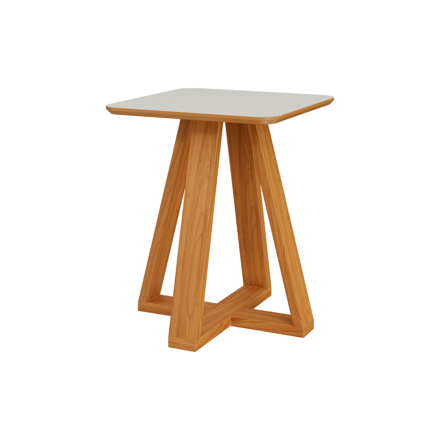 Mesa Auxiliar Andy 55X45 White, Natural