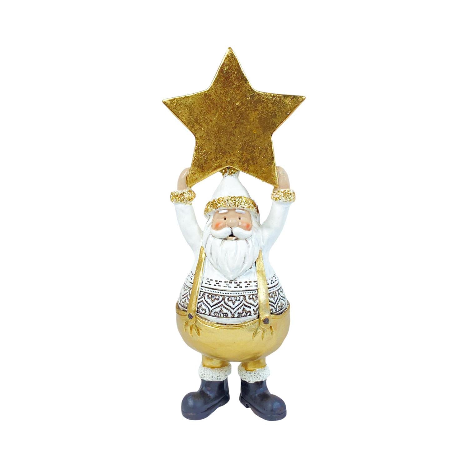 Santa 8X22  Dorado Estrella Navidad F251