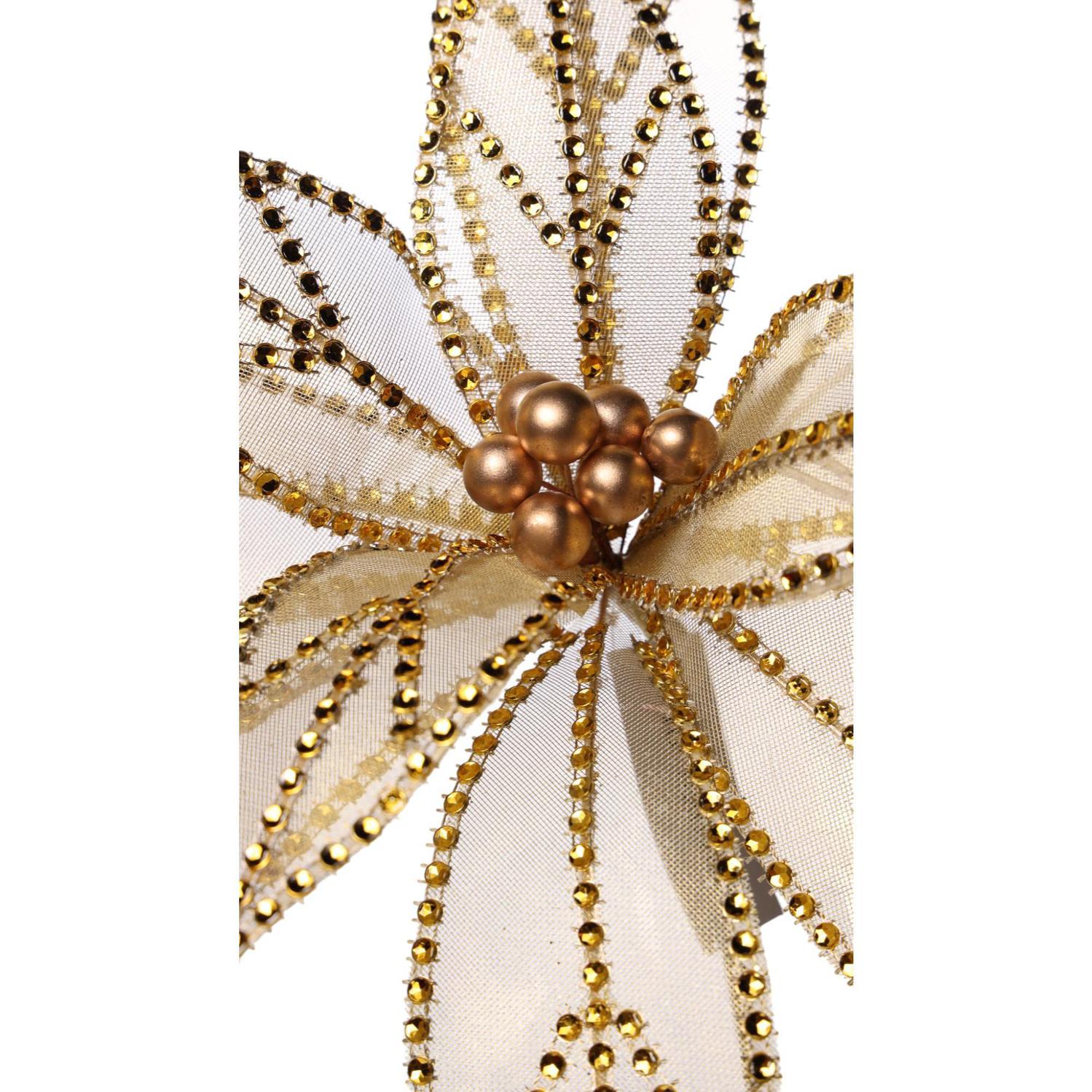 Rama 30Cm  Dorado Navidad Exh F251