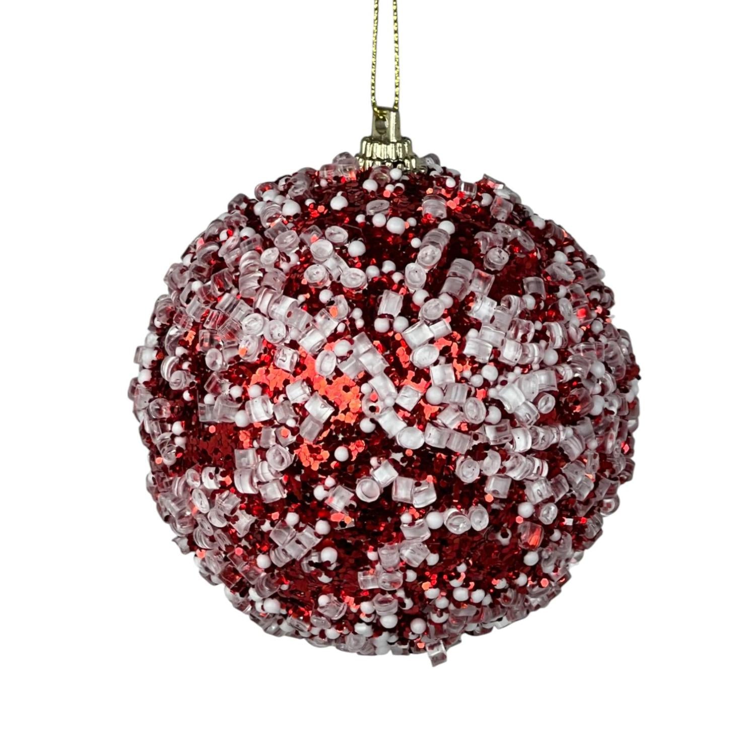 Colgante 8Cm Rojo Setx6 Navidad Exh F251