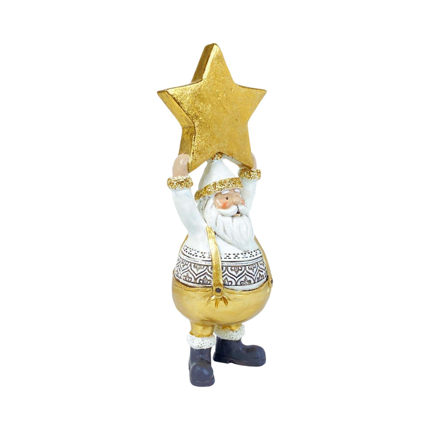 Santa 8X22  Dorado Estrella Navidad F251