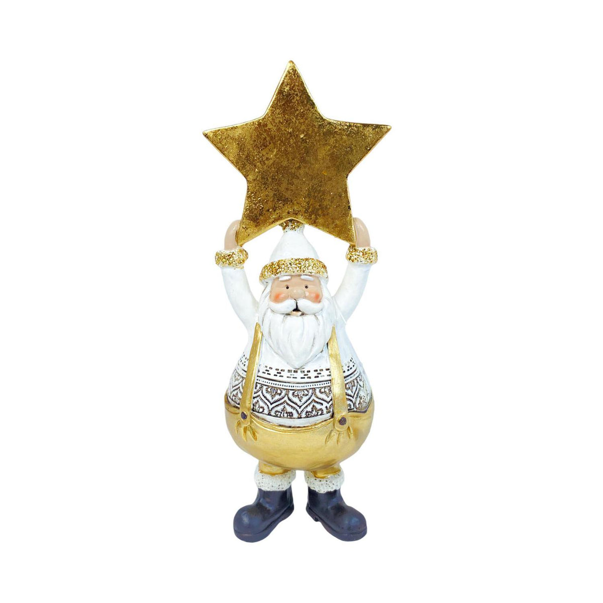 Santa 8X22  Dorado Estrella Navidad F251