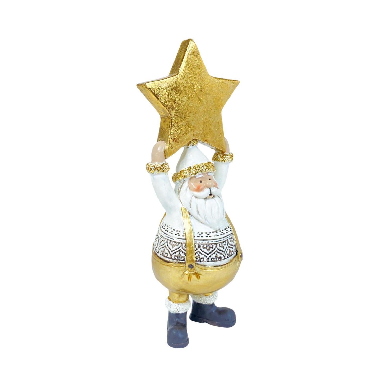 Santa 8X22  Dorado Estrella Navidad F251