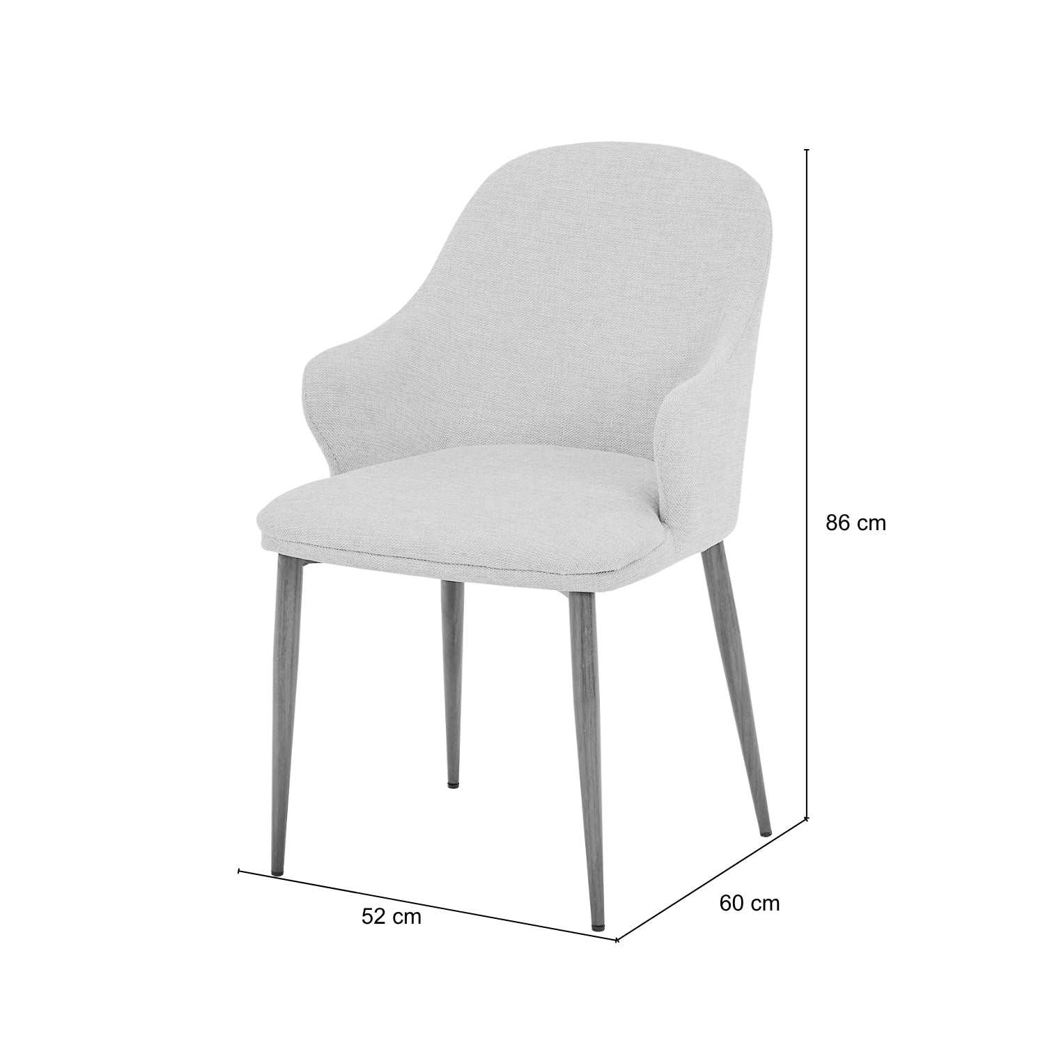 2 Sillas de Comedor Thanos Lino Verde