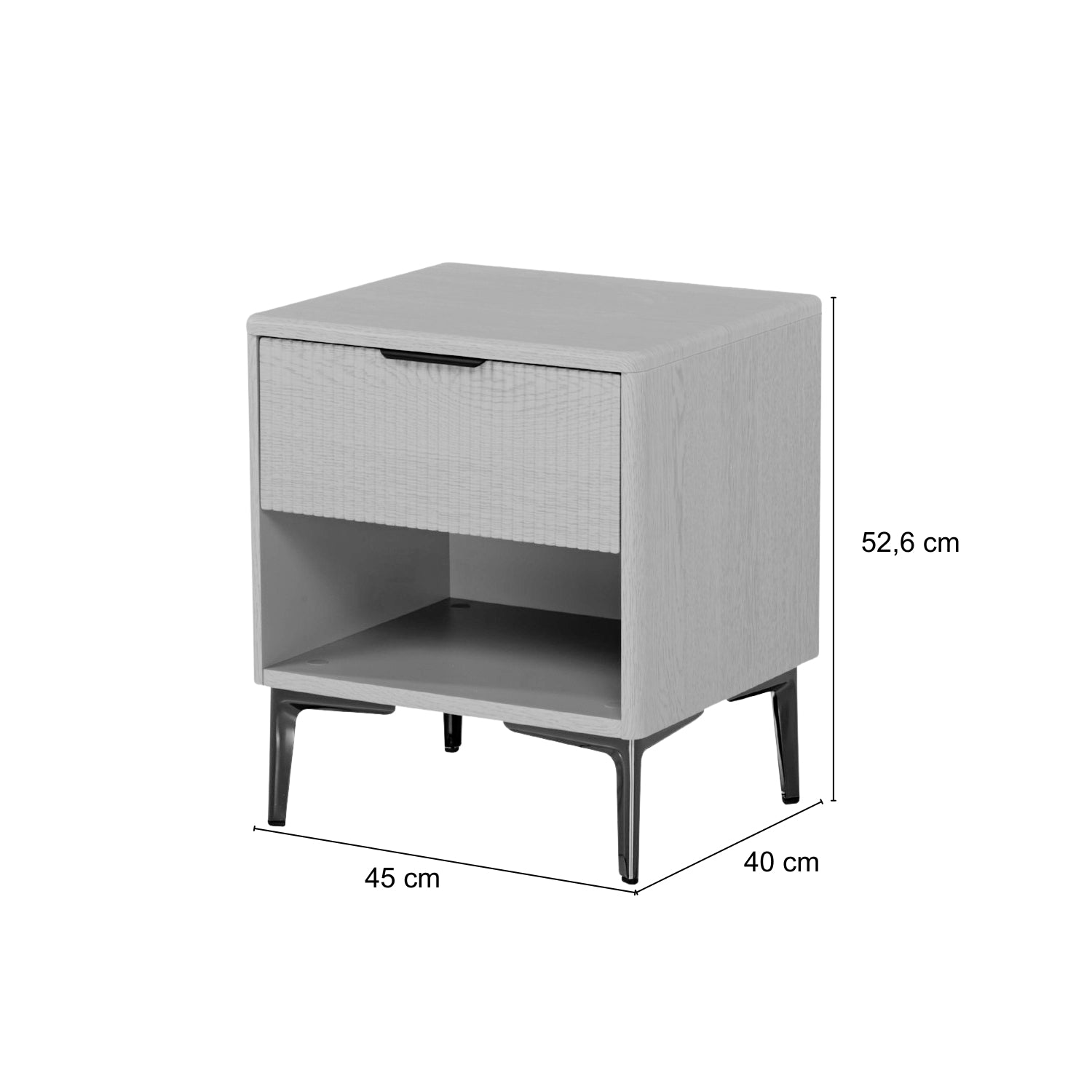 Mesa De Noche Ibiza Natural Claro