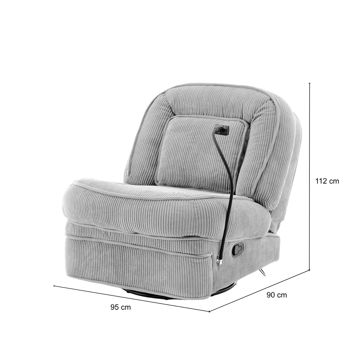 Silla Reclinable Gary Pana Plomo