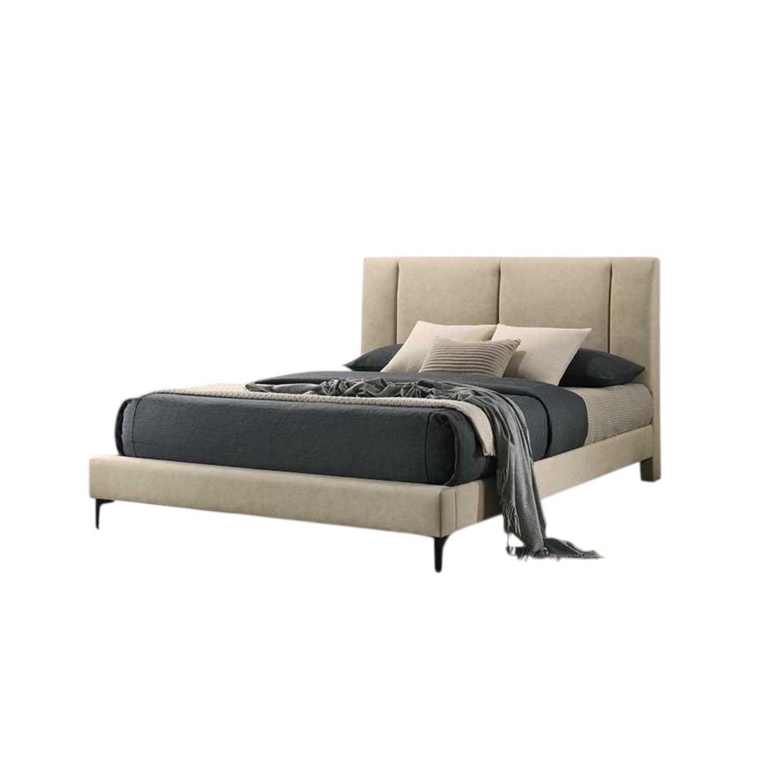 Cama Doble Amber Beige