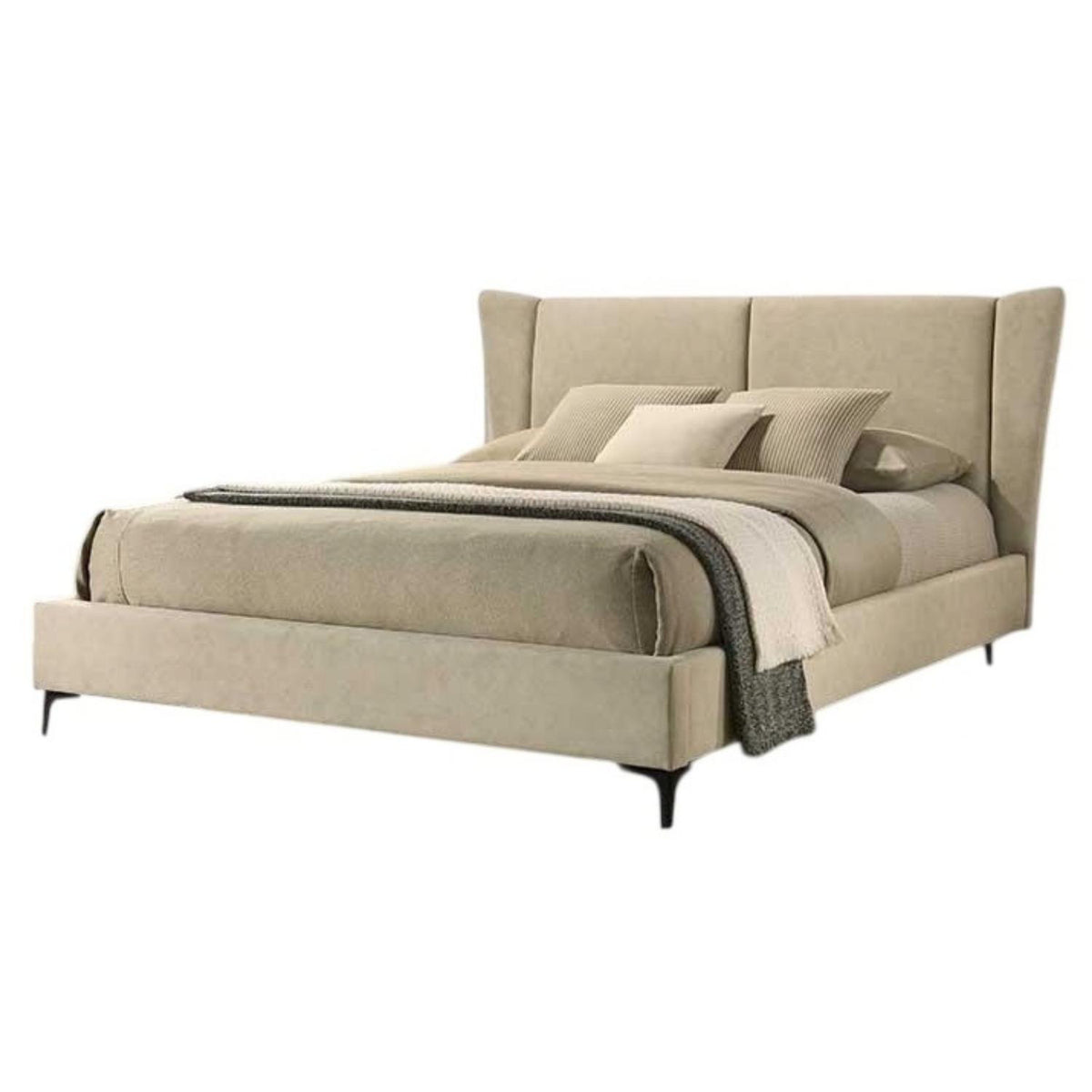 Cama Doble Amber Beige