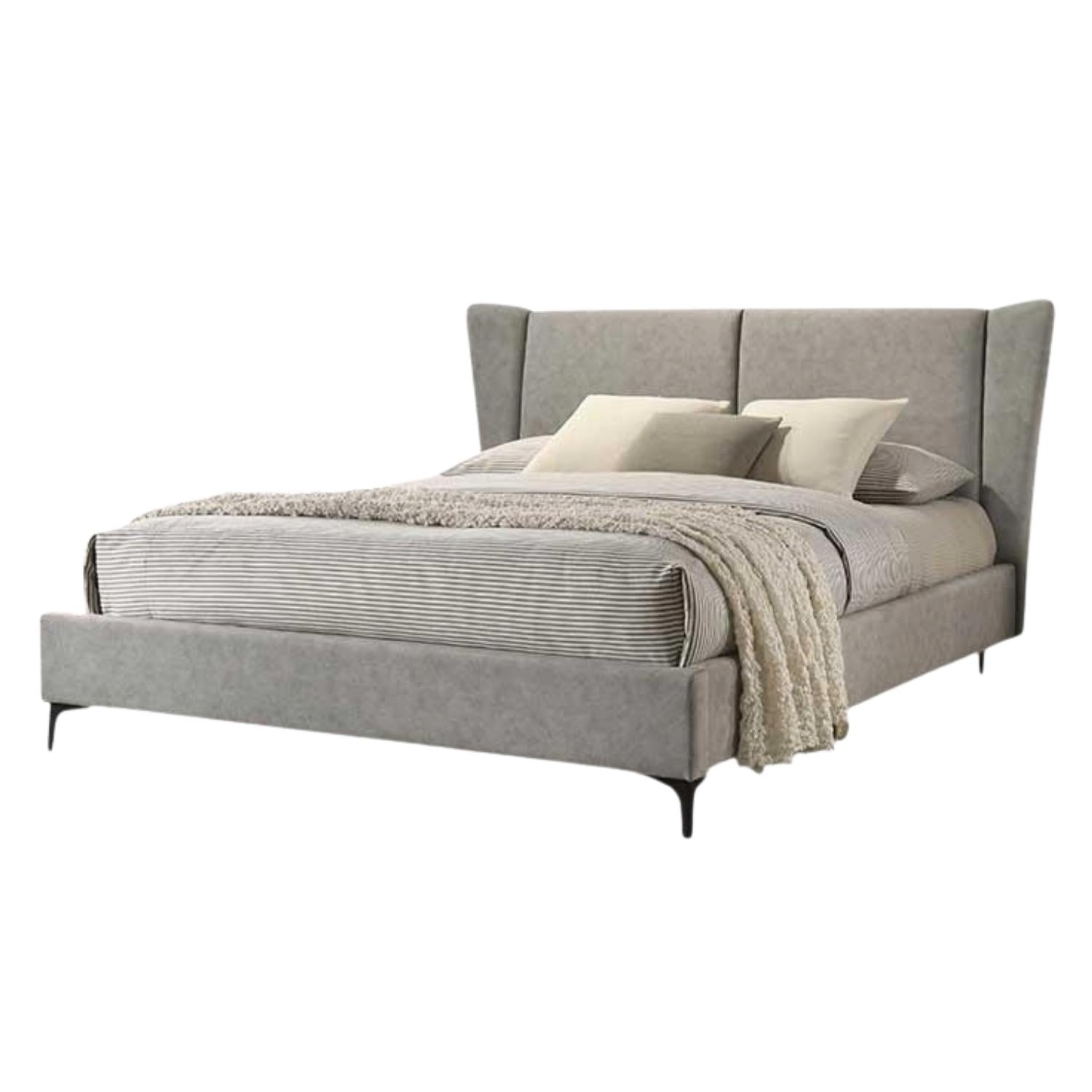 Cama Doble Amber Gris