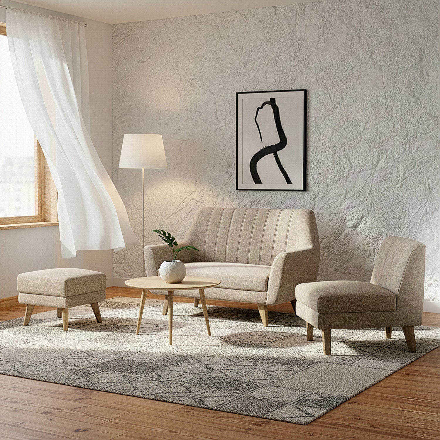 Juego de Sala Lugo Eurolino Marbella, Natural