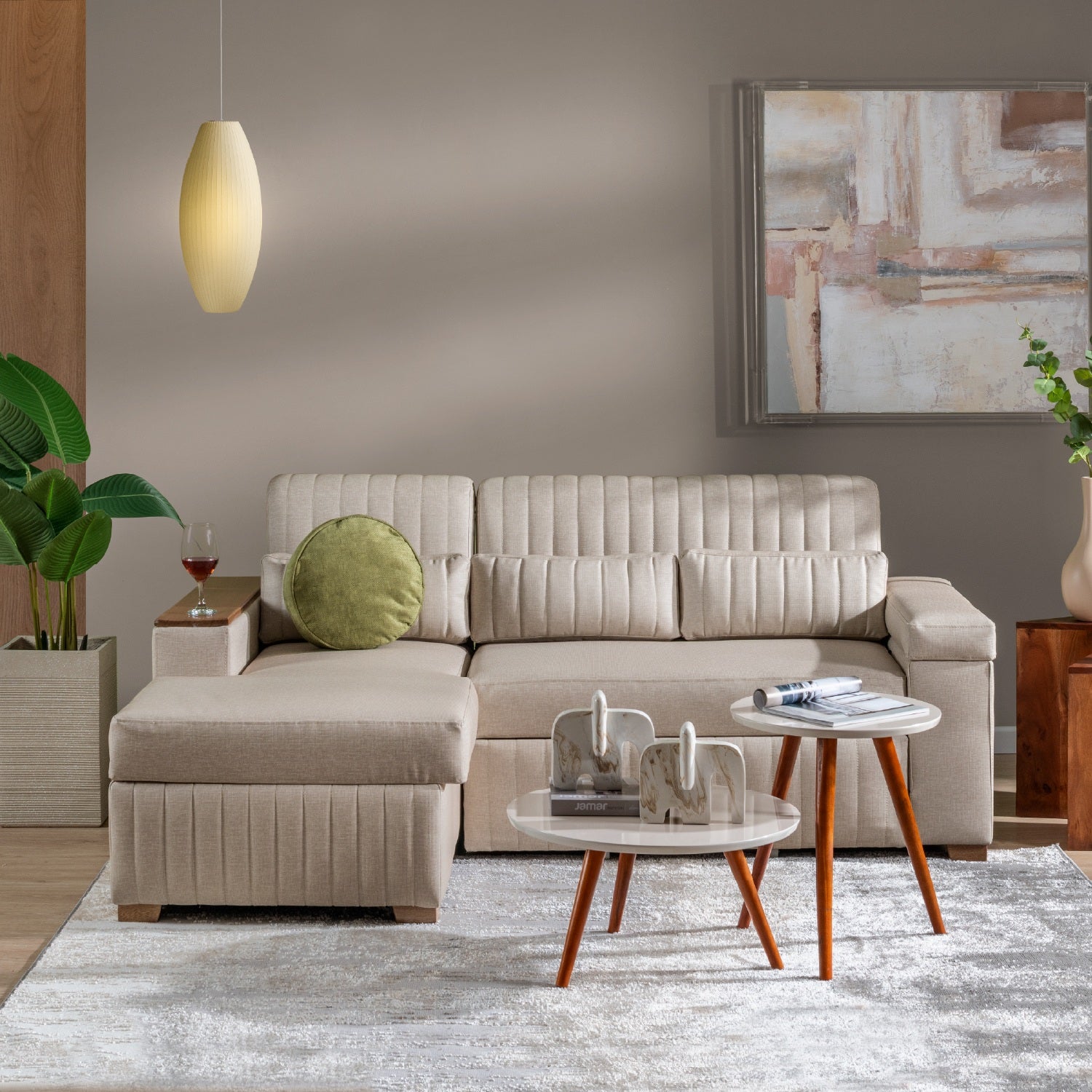 Sala Cama Robi Eurolino Marbella Marfil, Natural Orientación Izquierda