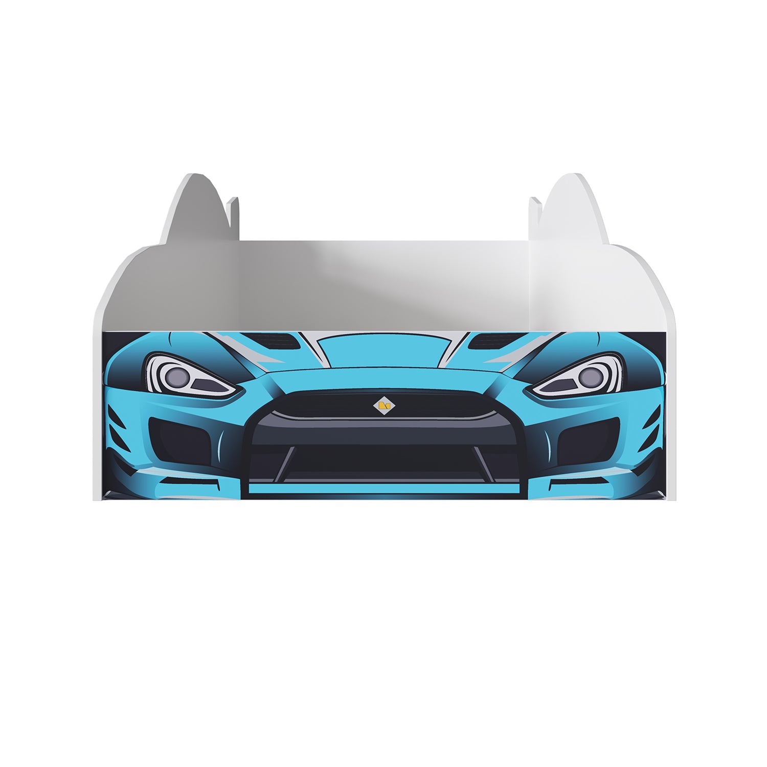 Cama Infantil Carro Speed Azul, Blanco