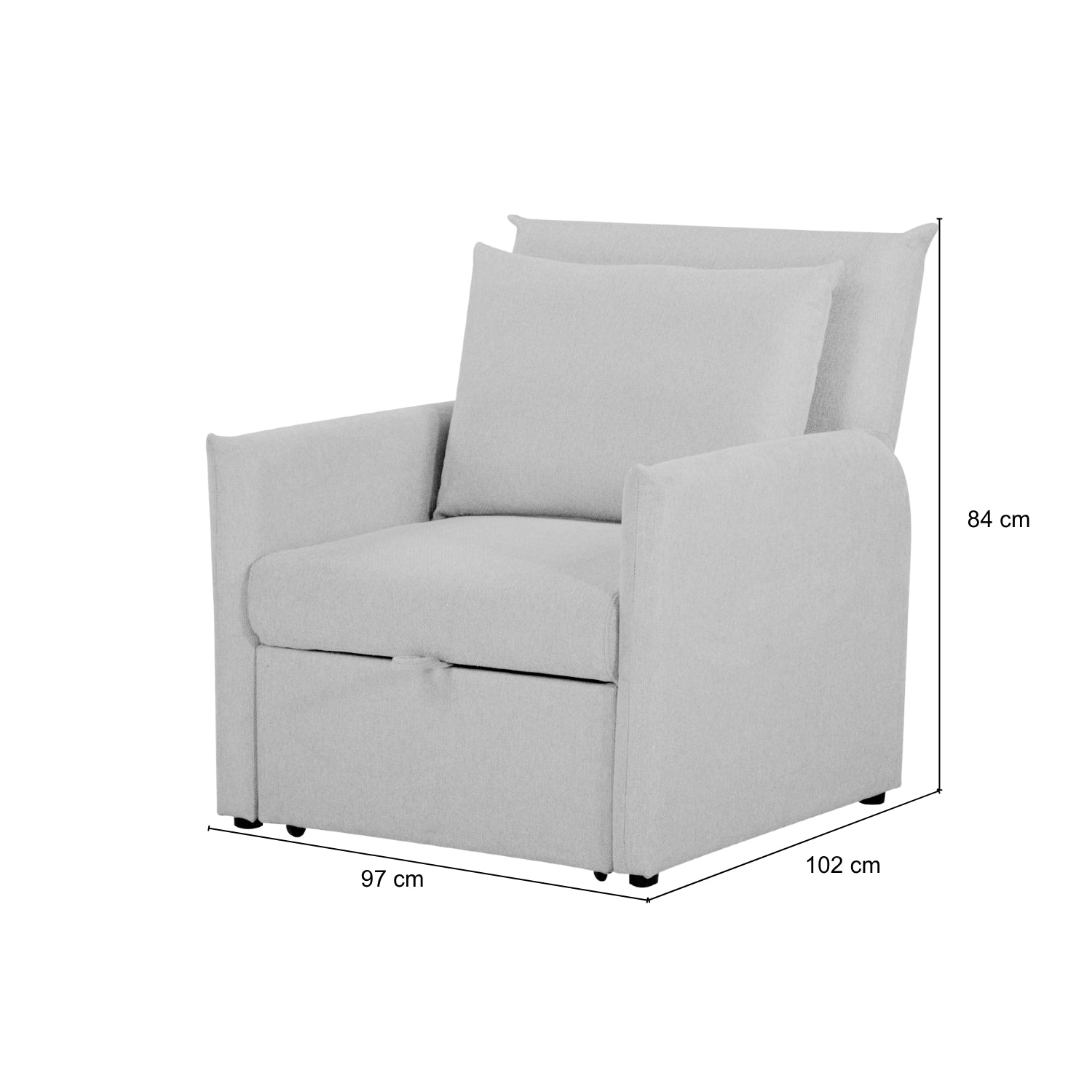 Sofá Cama Twin Duncan Lino Crudo