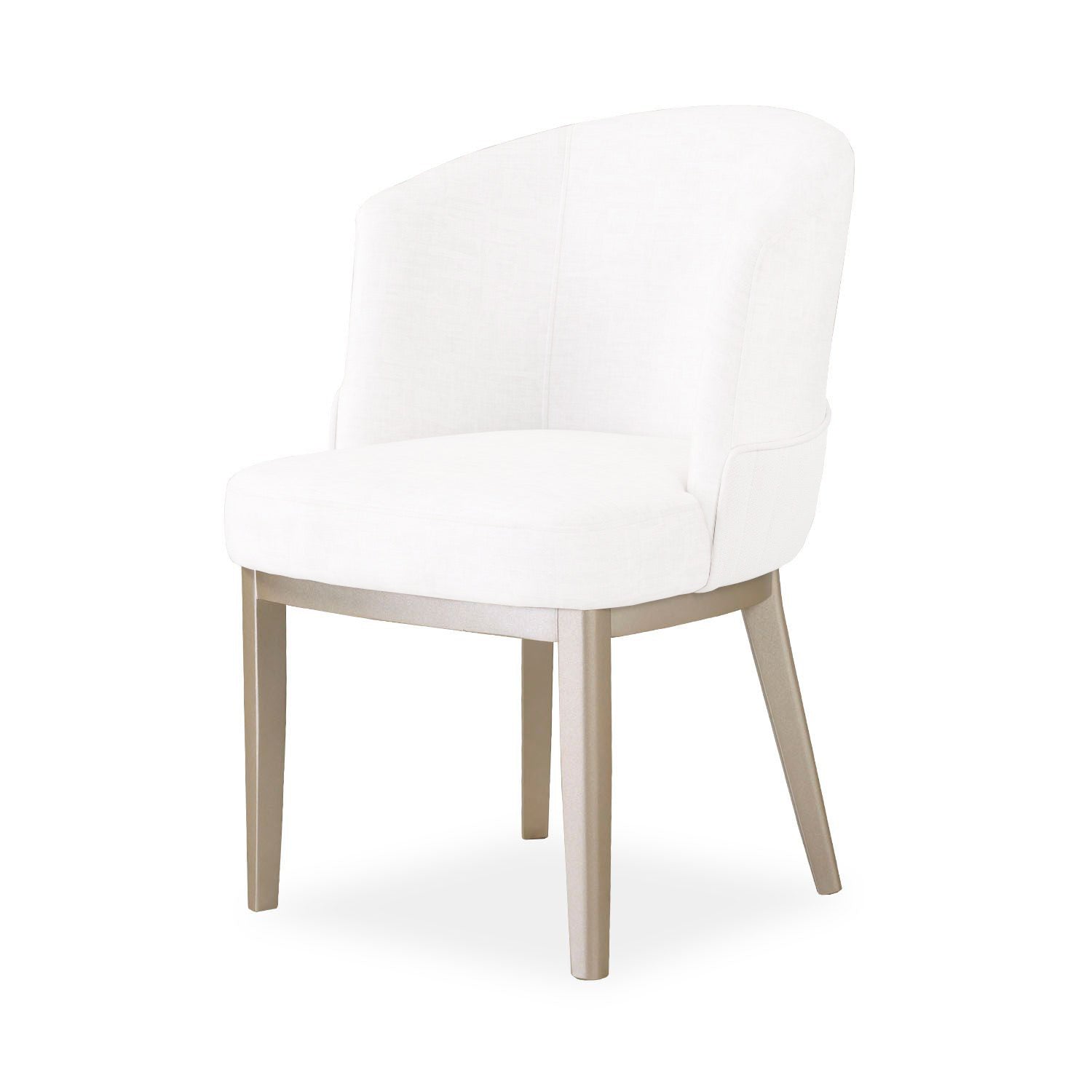 Comedor 6 Puestos Atlanta Eurolino Blanco, Champaña Base Para Vidrio