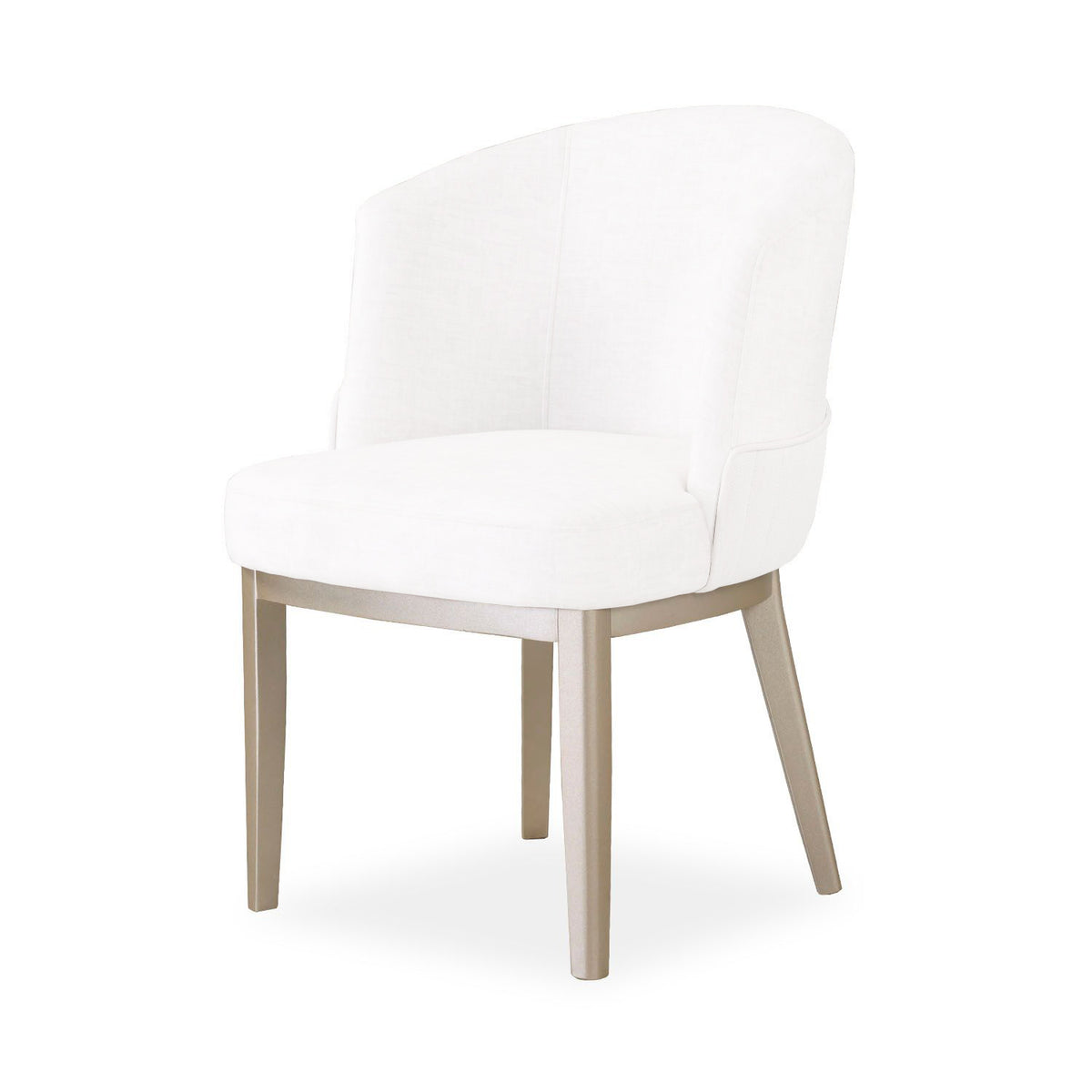Comedor 6 Puestos Atlanta Eurolino Blanco, Champaña Base Para Vidrio