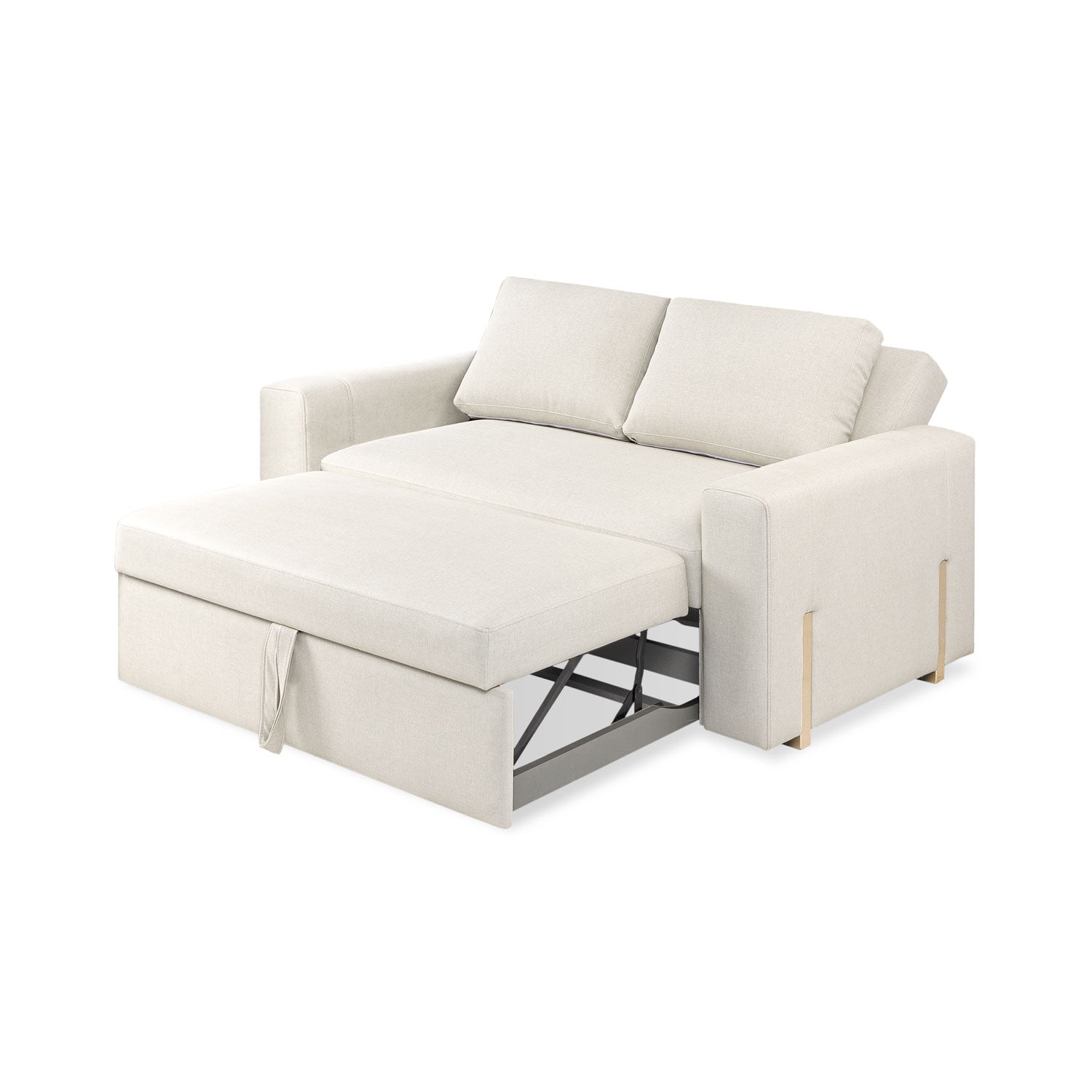 Sofá Cama Sevilla Eurolino Blanco Puro, Champaña