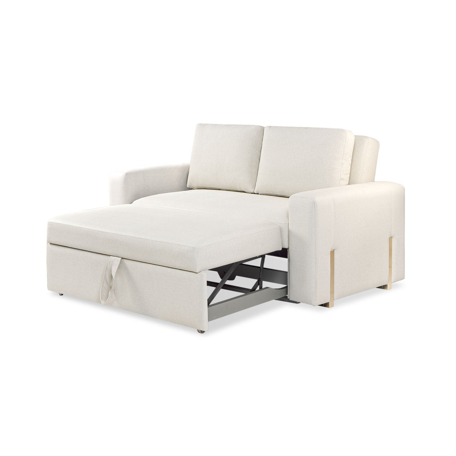 Sofá Cama Sevilla Eurolino Blanco Puro, Champaña