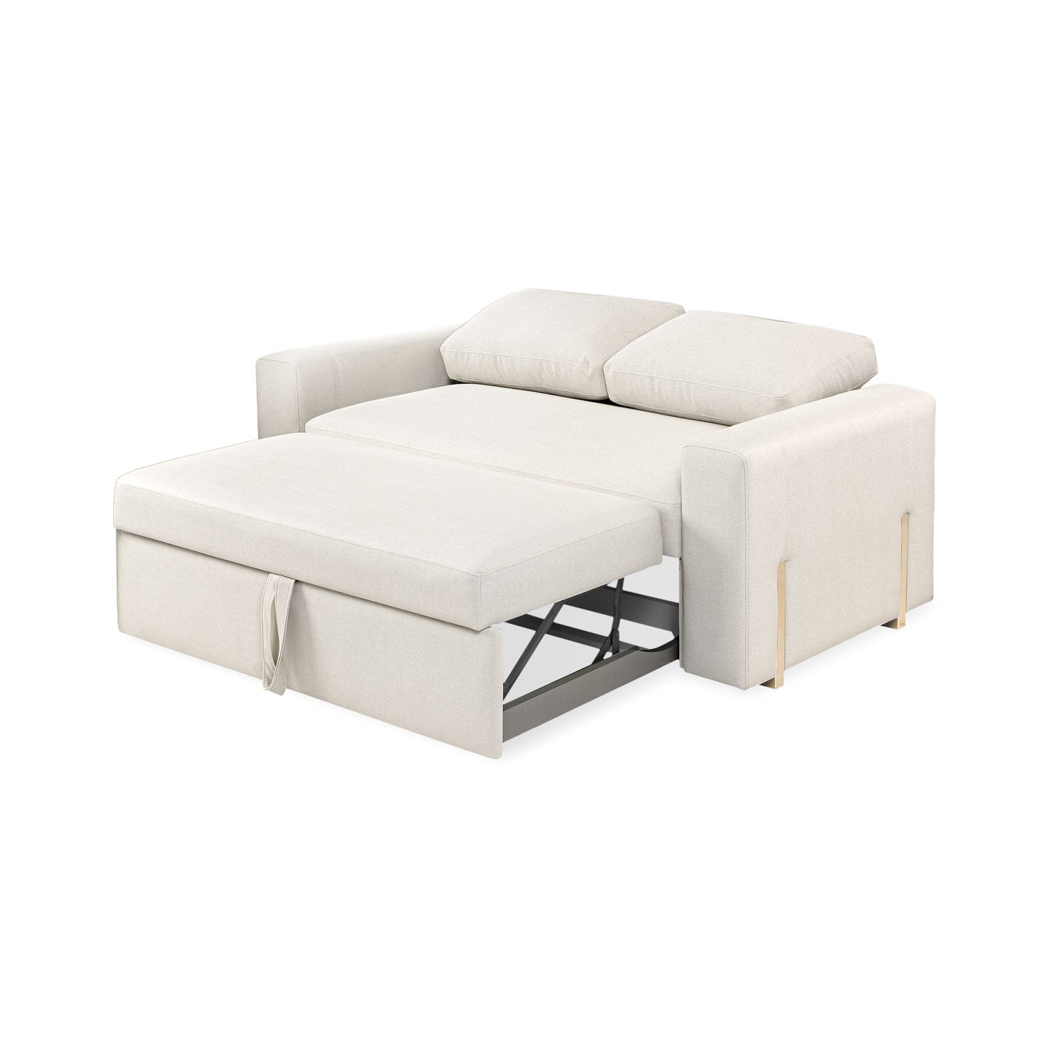 Sofá Cama Sevilla Eurolino Blanco Puro, Champaña