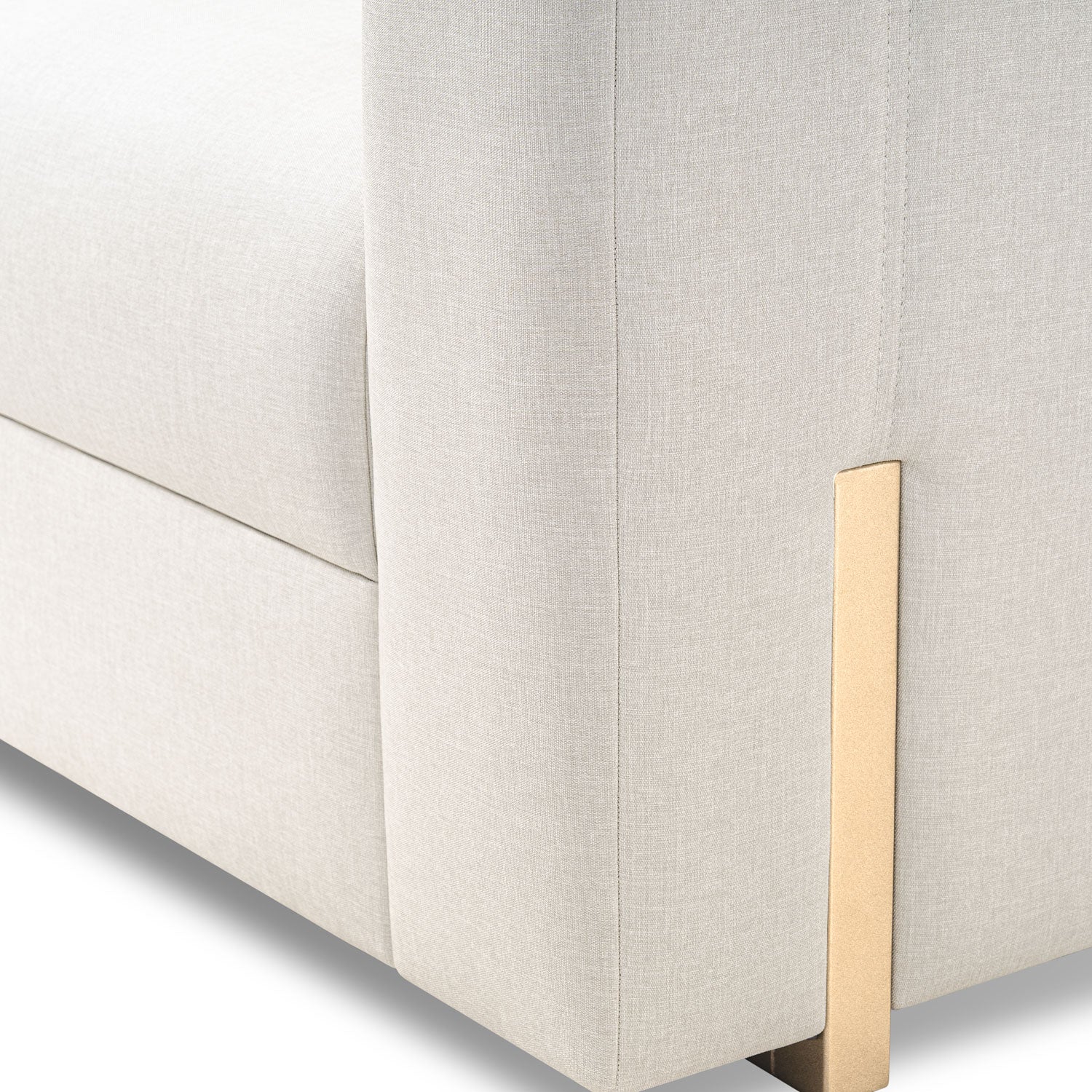 Sofá Cama Sevilla Eurolino Blanco Puro, Champaña