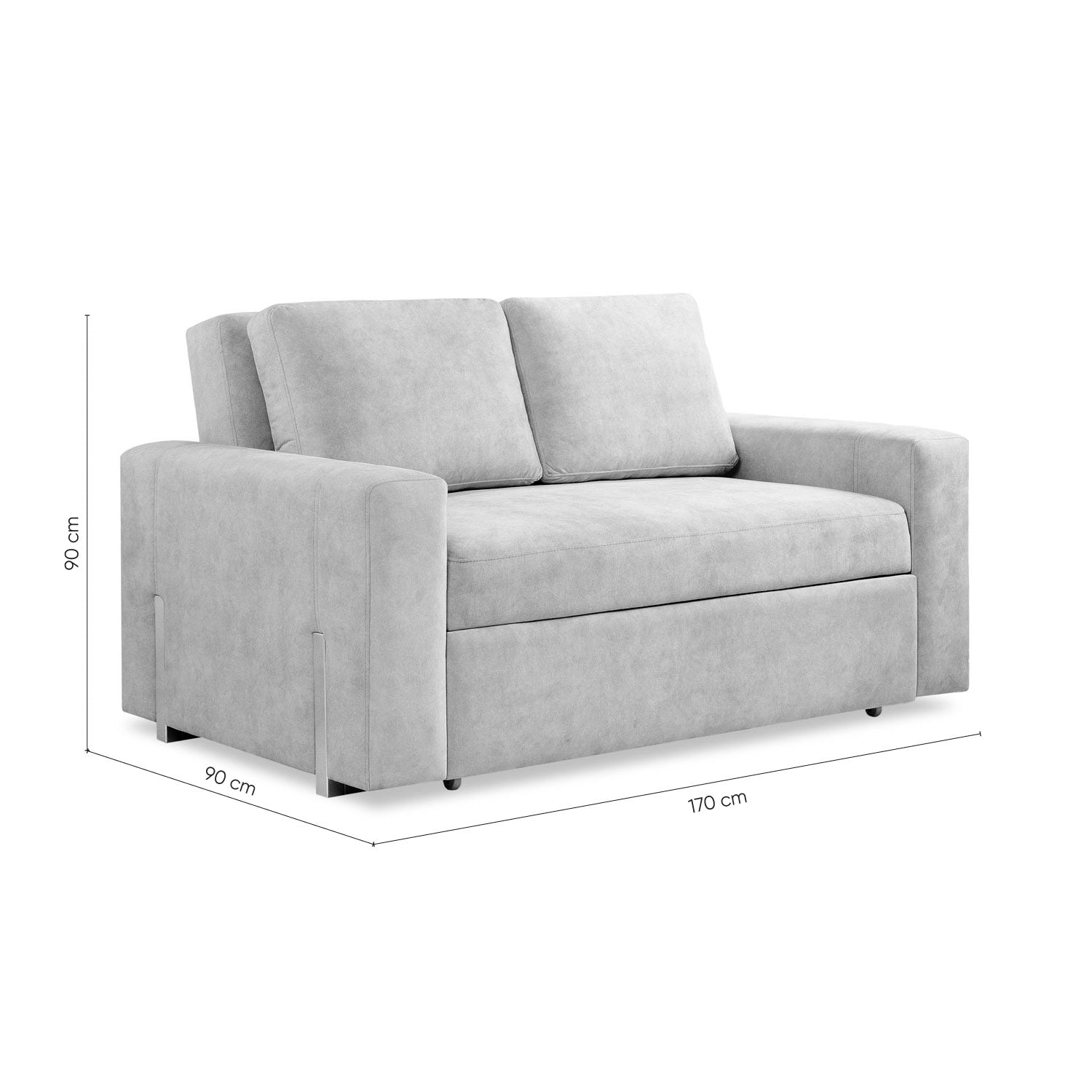 Sofá Cama Sevilla Eurolino Blanco Puro, Champaña