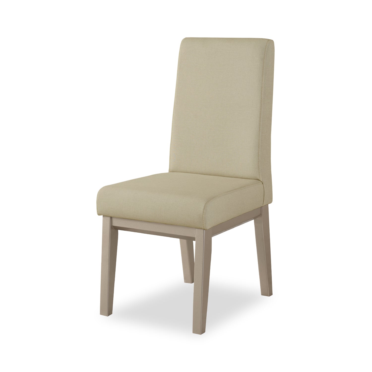Comedor 4 Puestos Walcot Chenille Almendra, Champaña
