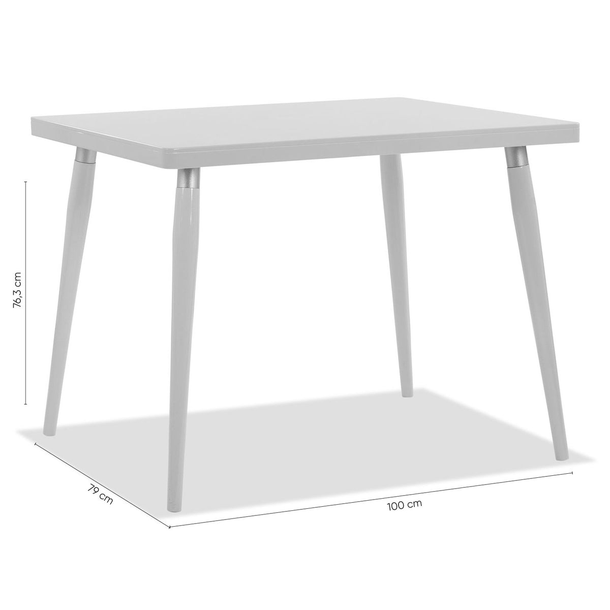 Comedor 4 Puestos Arthur Velvet Eleganza Crudo, Champaña