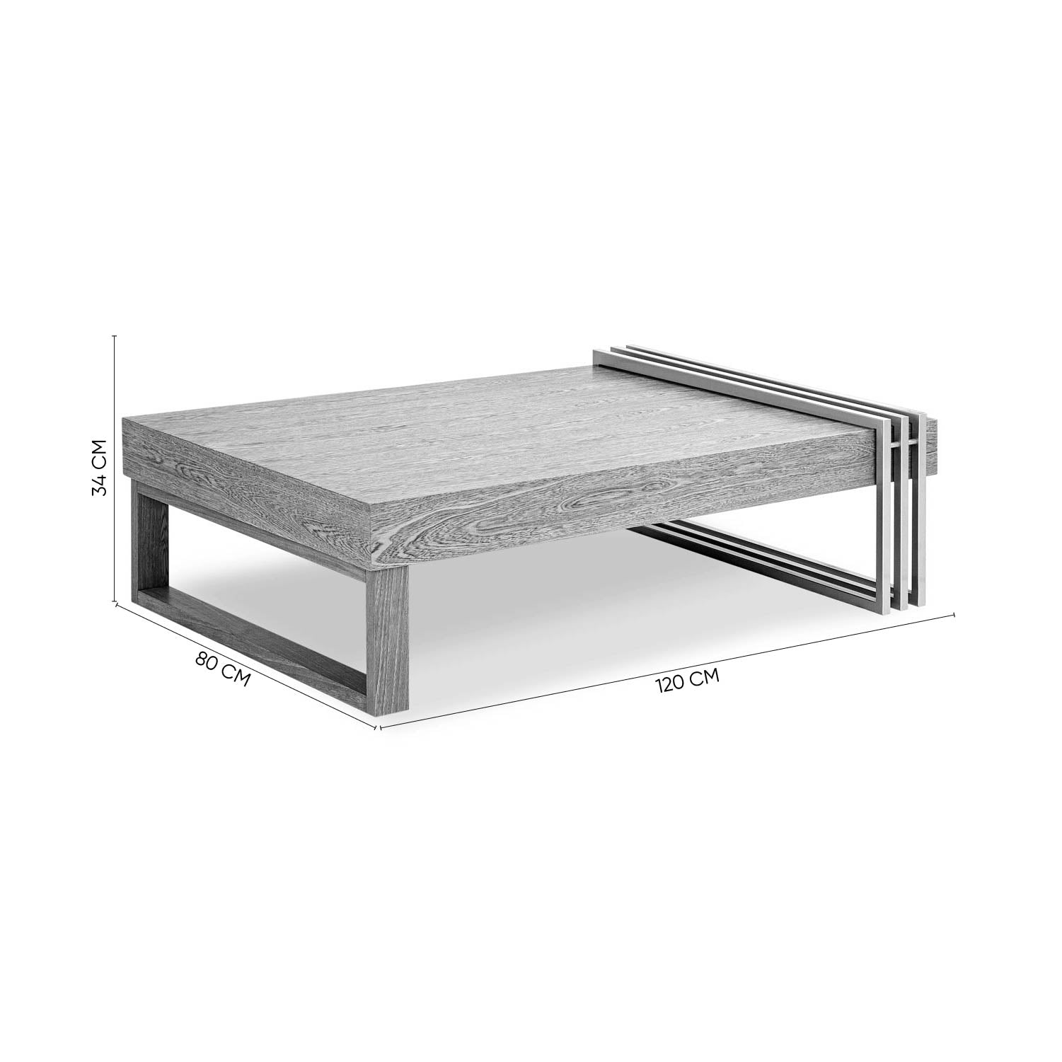 Mesa De Centro Manhattan Natural, Champaña Premium