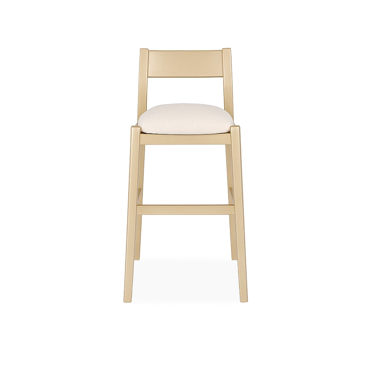 Silla Para Barra Dalton Premium Eurolino Blanco, Champaña