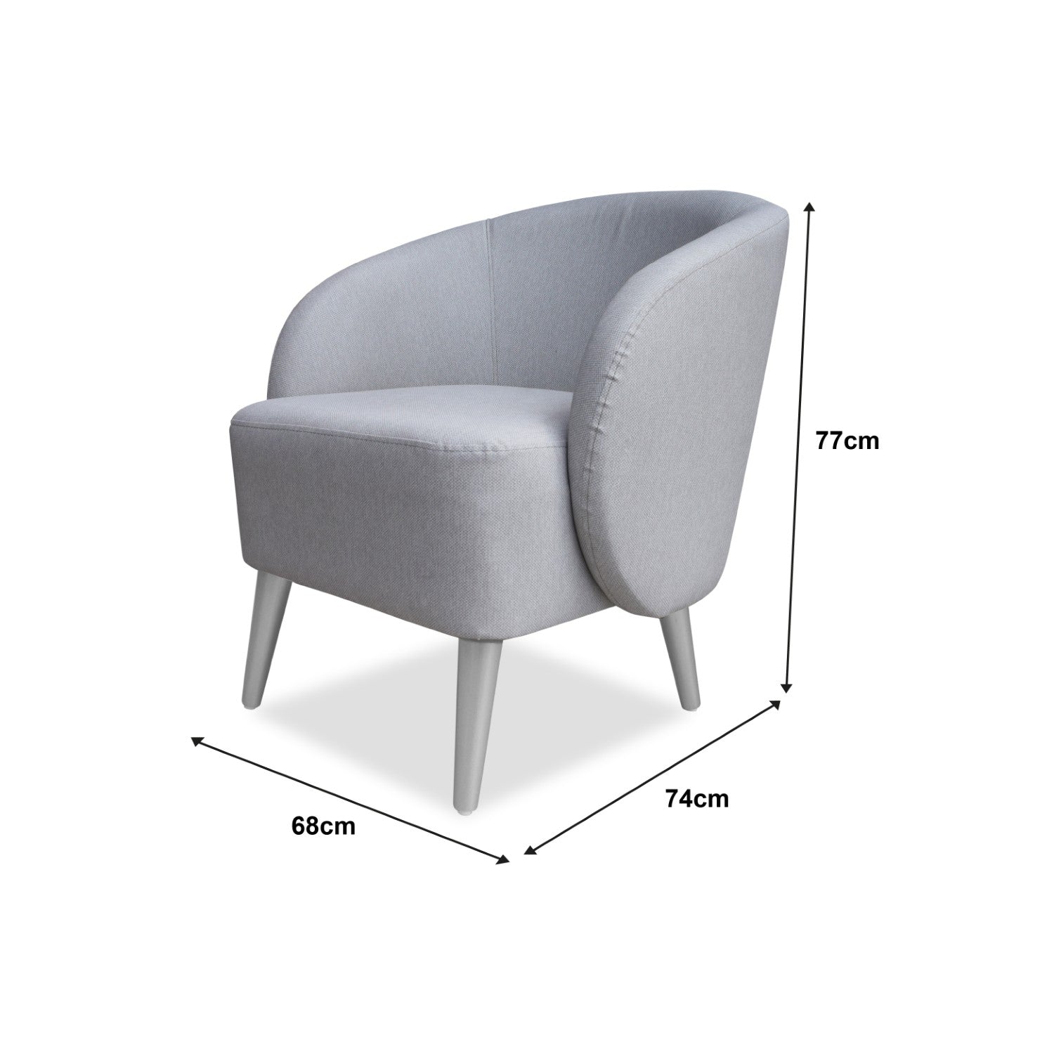 Poltrona Colin Eurolino Gaira Plata