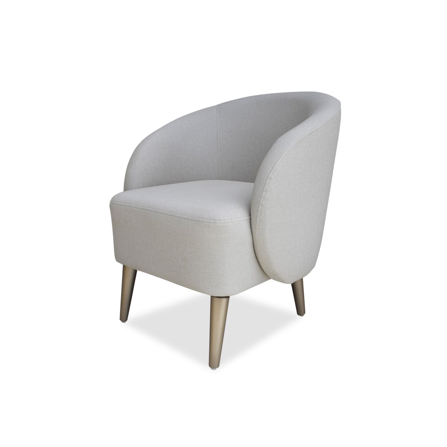 Poltrona Colin Eurolino Blanco Puro, Champaña