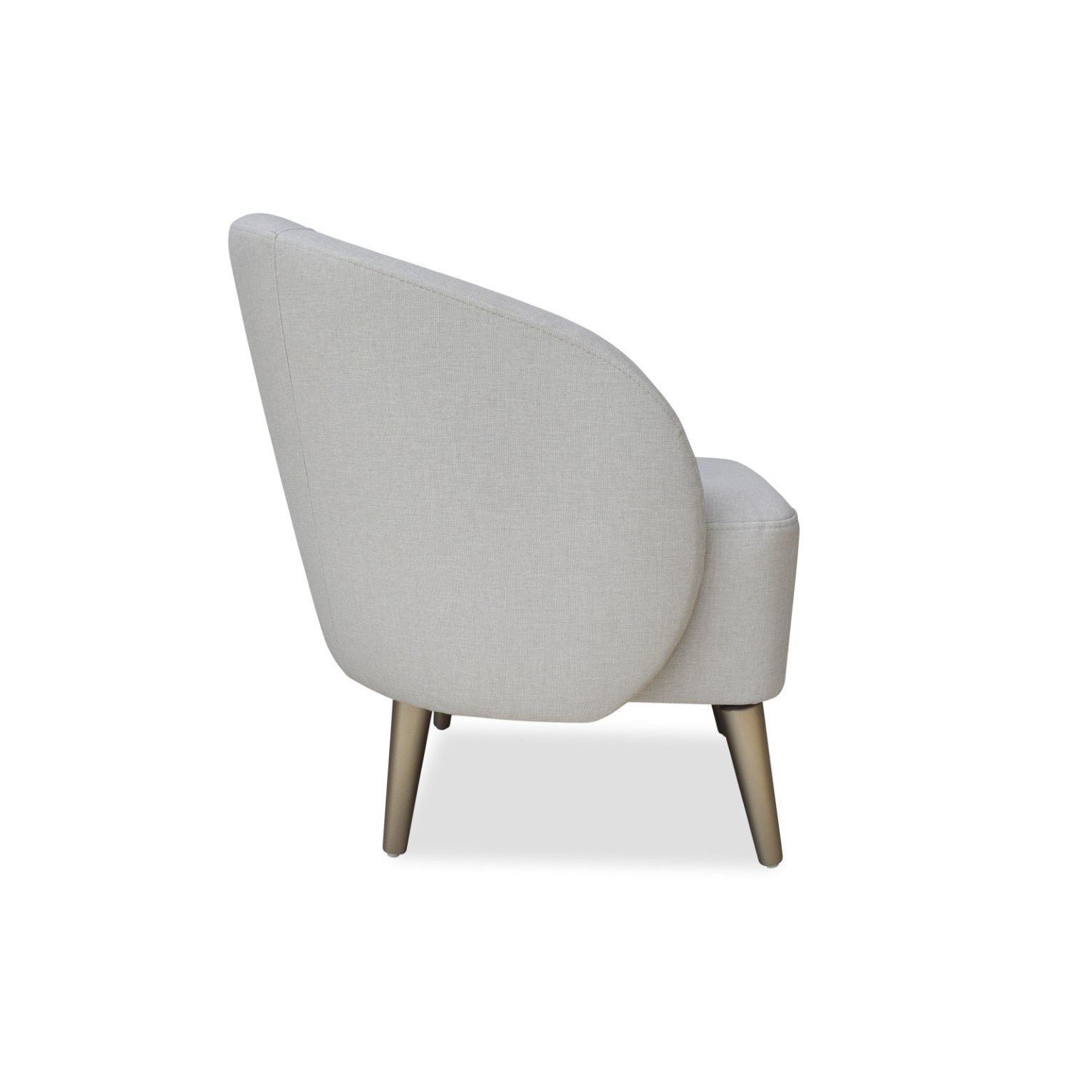 Poltrona Colin Eurolino Blanco Puro, Champaña