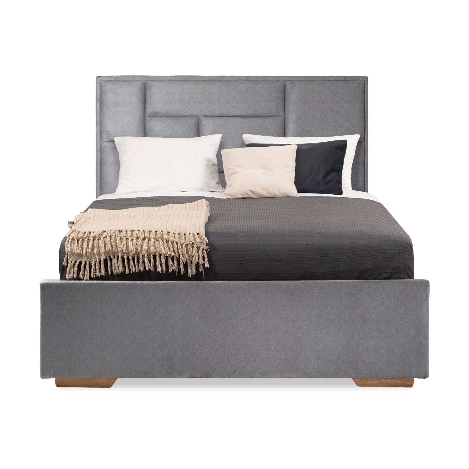 Obsequio Cama 1.40 Aurora Gris Sin T