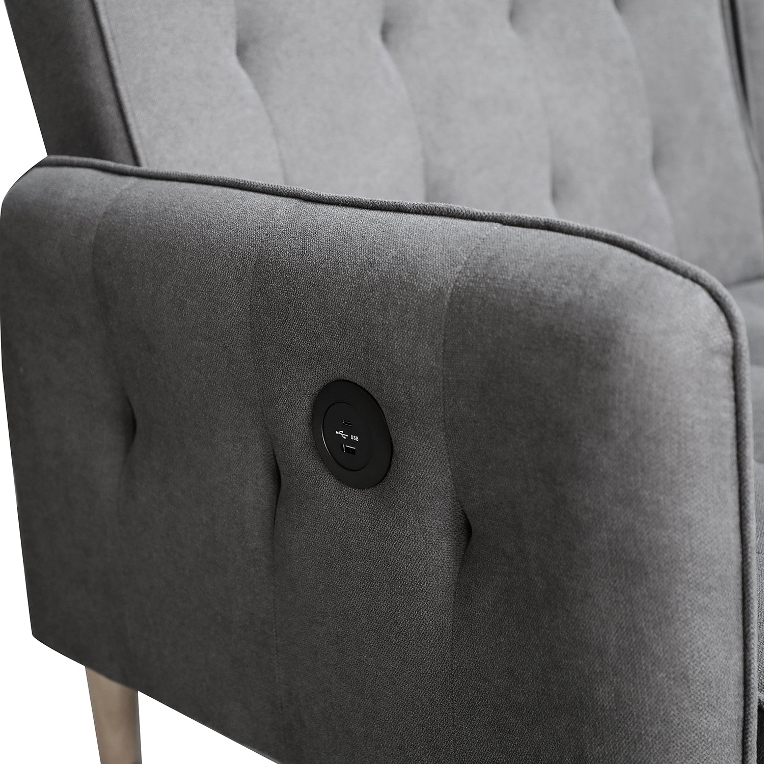 Sofa Cama Arizona Lino Plomo