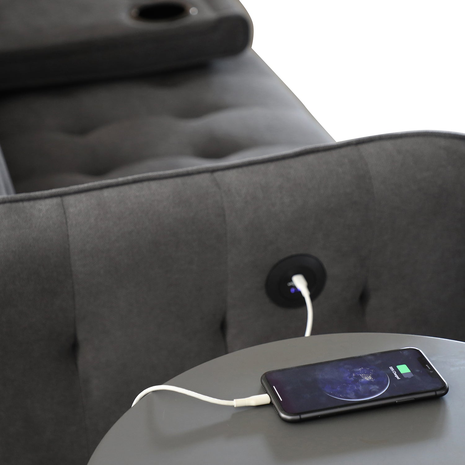 Sofa Cama Arizona Lino Plomo