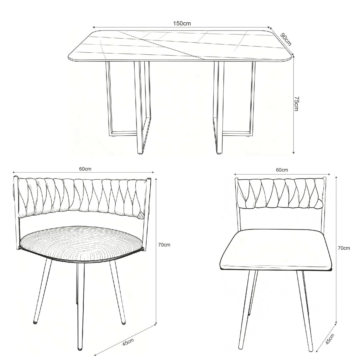 Comedor 6 Puestos Aron Beige