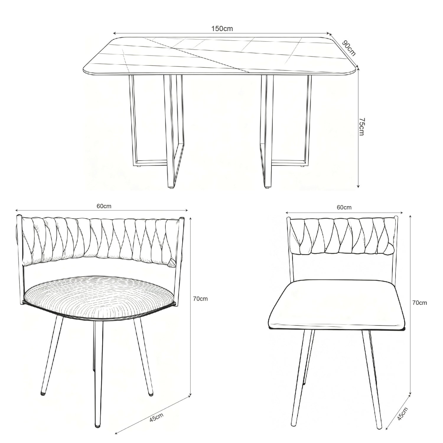 Comedor 6 Puestos Aron Beige
