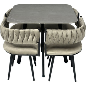 Comedor 4 Puestos Aron Beige