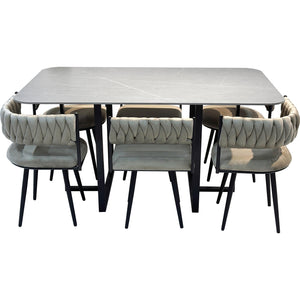 Comedor 6 Puestos Aron Beige