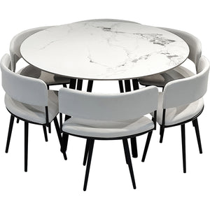 Comedor 6 Puestos Danna Circular Mocca