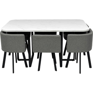 Comedor 6 Puestos Alec Gris