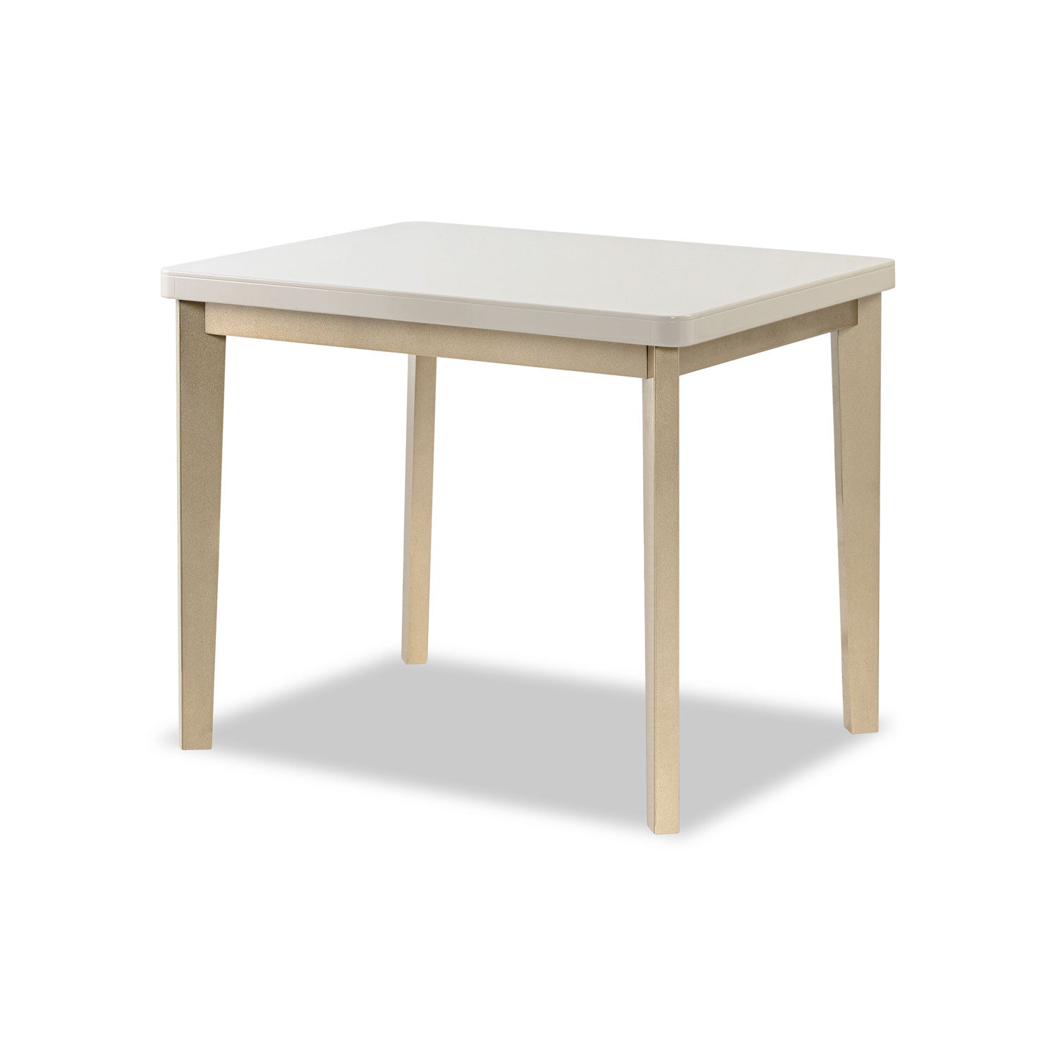 Comedor 4 Puestos Milu Velvet Estocolmo Marfil, Champaña