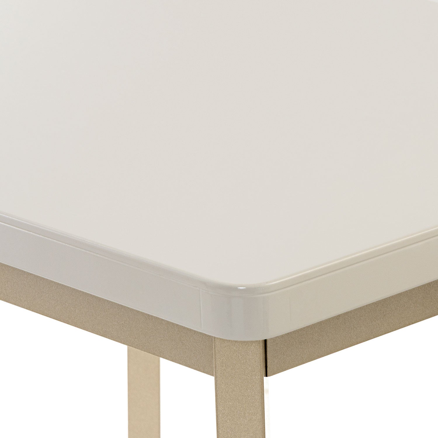 Comedor 4 Puestos Milu Velvet Estocolmo Marfil, Champaña