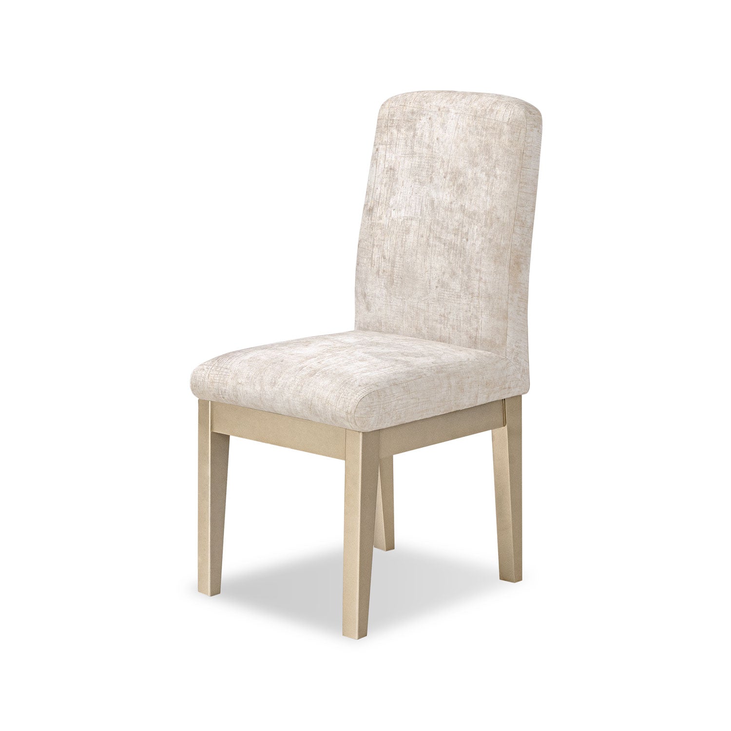 Comedor 4 Puestos Milu Velvet Estocolmo Marfil, Champaña