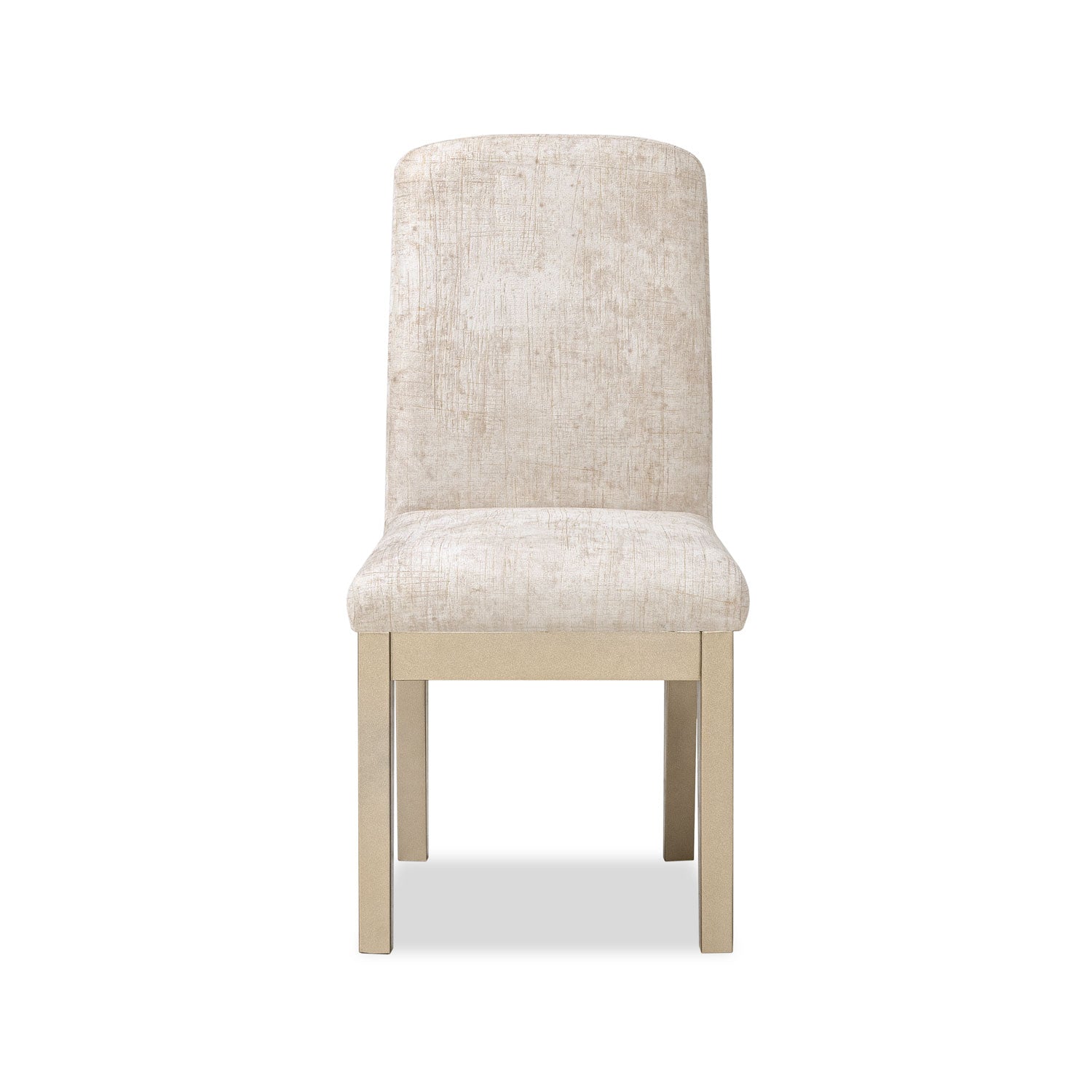 Comedor 4 Puestos Milu Velvet Estocolmo Marfil, Champaña